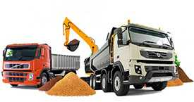 Услуги по перевозке строительных и сыпучих материалов