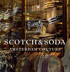 Оптовая торговля стоковой одеждой торговой марки SCOTCH&SODA