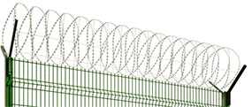 Изготовление и установка спиральных барьеров безопасности «Егоза» 