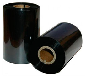 Изготовление карбоновой ленты черной WAX w400 - для печати по бумаге класса Coat