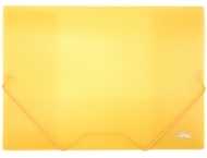 Папка пластиковая на резинке Forpus толщина пластика 0,45 мм, желтая