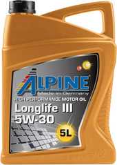 Моторное масло Alpine Longlife III 5W-30 5л