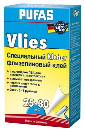 Флизелиновый клей специальный EURO 3000 PUFAS 