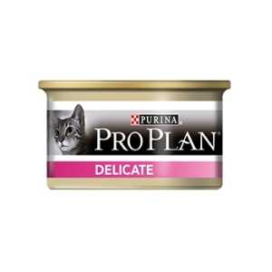 Консервы для кошек Pro Plan Delicate для взрослых кошек с индейкой и рисом 85 гр