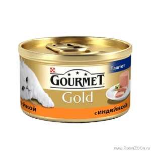 Консервы для кошек Gourmet Gold паштет из индейки 85 гр