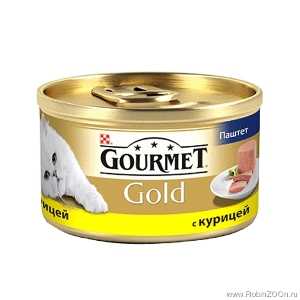 Консервы для кошек Gourmet Gold паштет из курицы 85 гр