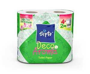 Двухслойная туалетная бумага Sipto Deco Aroma Луговые цветы