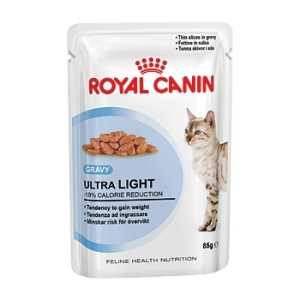 Влажный корм Royal Canin Ultra Light (в соусе) корм для кошек, склонных к полноте 85 гр