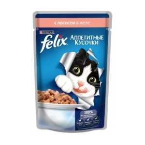 Felix консерва для кошек с лососем в желе 85 гр