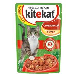 KiteKat консервы говядина в желе 100 гр
