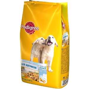 Pedigree для щенков с 2 месяцев молочные подушечки 1 кг