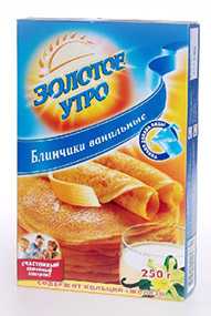 Блинчики ванильные к/к 250г