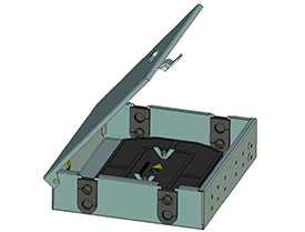 Коробка этажная распределительная для оптических кабелей связи ПЮРК.301241.051