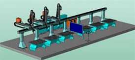 Сварочная система с несколькими роботами для многопозиционной сварки KIBERYS