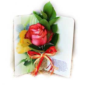 Букет из роз Роза в открытке