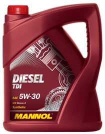 Масло моторное синтетическое MANNOL DIESEL TDI SAE 5W-30 API CF/SM 5л