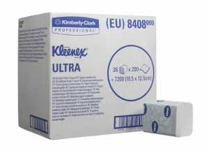 Туалетная бумага в пачках KLEENEX Ultra, двухслойная с тиснением