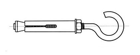 Анкерный болт с крюком 12x130