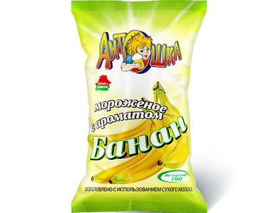 Мороженое Антошка с ароматом банана