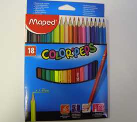 Карандаши цветные 18шт. COLOR PEPS MAPED