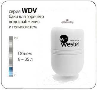 Мембранный бак WESTER WDV 12