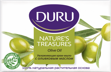Увлажняющее крем-мыло Duru Nature’s Treasures с Оливковым маслом 90г