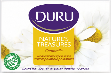 Увлажняющее крем-мыло Duru Nature’s Treasures с экстрактом Ромашки 90г