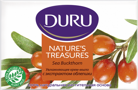 Увлажняющее крем-мыло Duru Nature’s Treasures с экстрактом Облепихи 90г