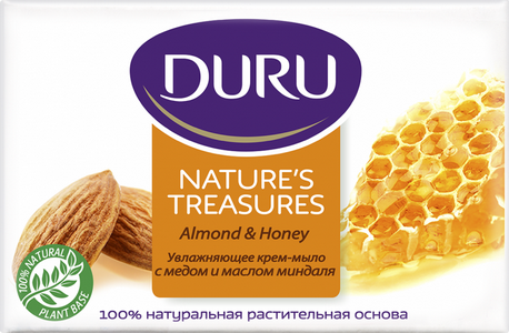 Увлажняющее крем-мыло Duru Nature’s Treasures с Медом и маслом Миндаля 90г
