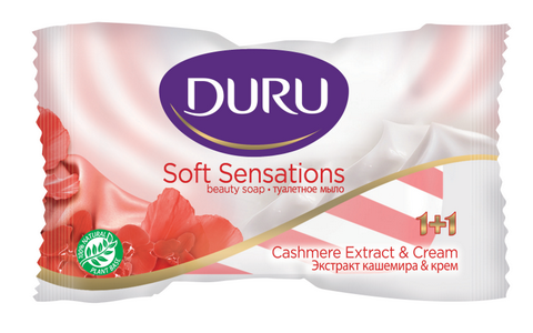 Туалетное мыло DURU 1+1 Soft Sensations Экстракт кашемира 90 г