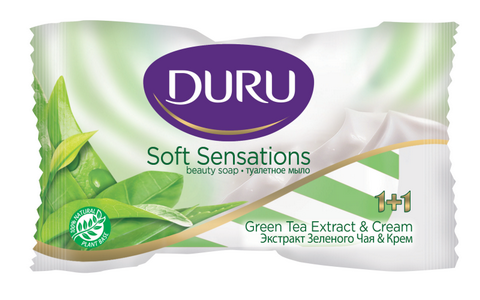 Туалетное мыло DURU 1+1 Soft Sensations Зеленый чай 90 г