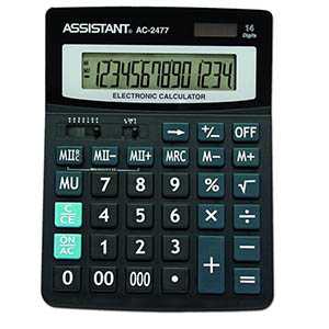 Калькулятор 14-ти разрядный ASSISTANT АС-2477