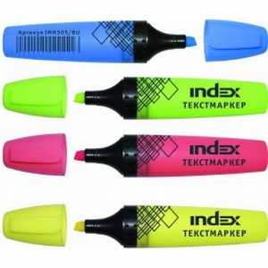 Набор текстовых маркеров INDEX 4 цвета