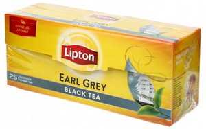 Чай Lipton Earl Grey Tea черный 50 г 25 пакетиков