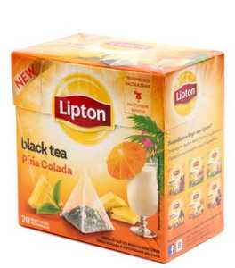 Чай Lipton ароматизированный в пирамидках 36 г Pina Colada черный чай
