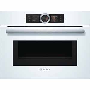 Компактный духовой шкаф с интегрированной микроволновкой BOSCH CMG636BW1 белый 