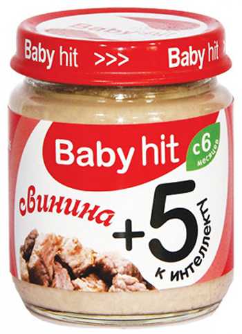 Консервы мясные для детского питания Свинина Babyhit 100 г