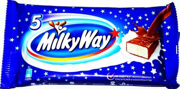Батончик шоколадный Milky Way с суфле и молочным шоколадом 130 г 5 батончиков