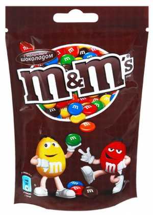 Драже M&M's с молочным шоколадом 130 г 