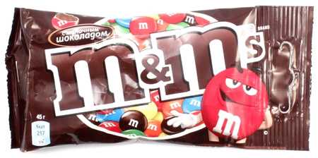 Драже M&M's с молочным шоколадом 45 г