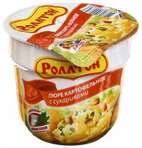 Пюре картофельное Роллтон с сухариками 40 г