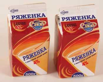 Ряженка 4% 500 гр - СПК Агрокомбинат Снов
