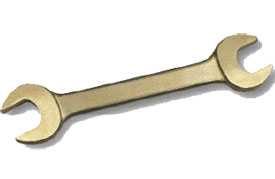 Дюймовый рожковый искробезопасный ключ DIN3110 двухсторонний 