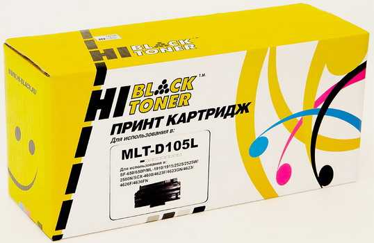 Картридж Samsung ML 1910 / 1915 / 2525 / 2525 / 2580N / SCX4600 (Hi-Black) MLT-105 2.5K