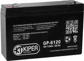 Аккумуляторная батарея 6V/12Ah Kiper GP-6120 (F1); 151x94x50 (ШхВхГ)-Kiper (Китай)