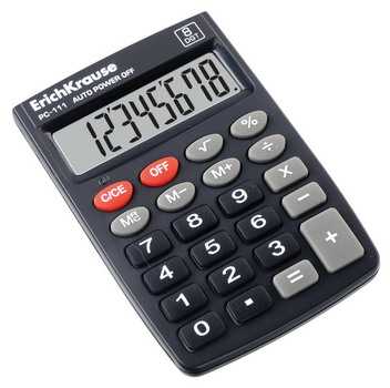 Калькулятор Erich Krause 8-разрядов PC-111