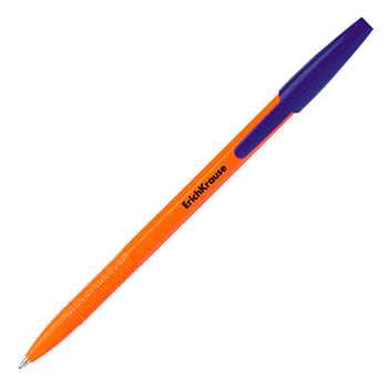 Ручка шариковая Erich Krause R-301 ORANGE синий стержень
