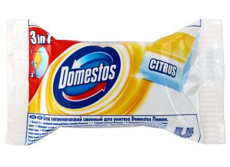 Сменный блок для унитаза Domestos Лимон 1 шт×40 г 