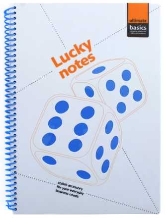 Блокнот на гребне Ultimate Basics 177×253 мм 60 л., клетка, Lucky Notes