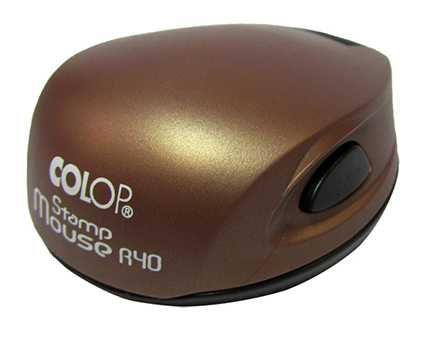 Печать на оснастке Colop Mouse R40 perl